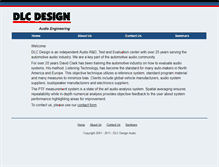 Tablet Screenshot of dlcdesignaudio.com